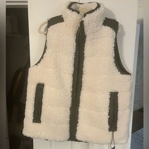 Tuckernuck Leather & Shearling Reversible Beckham Vest Sz XL